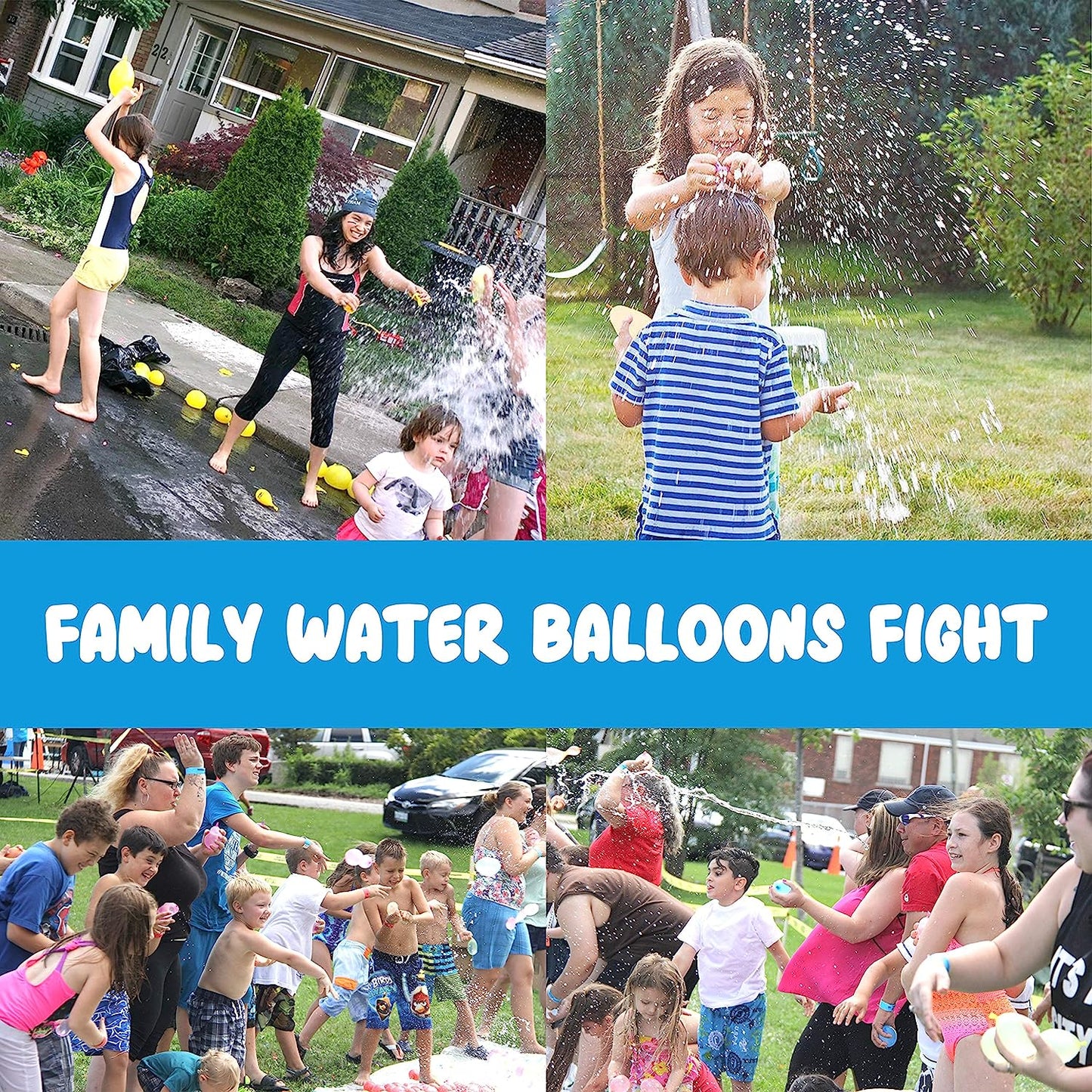 111pcs Self-Sealing Water Balloons ¨C Quick Fill Summer Outdoor Toy Set for Kids & Parties