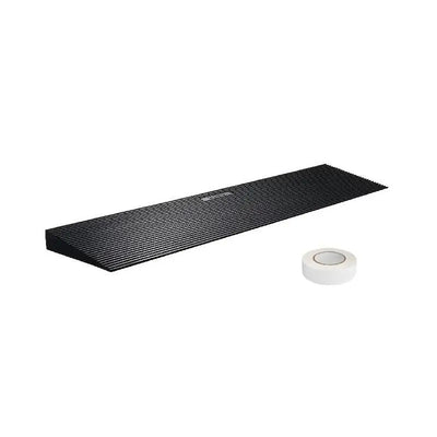 Rampa de Umbral Recortable de Goma Natural para Silla de Ruedas de 1.2" con Cinta Adhesiva Doble Cara para Puertas y Entradas