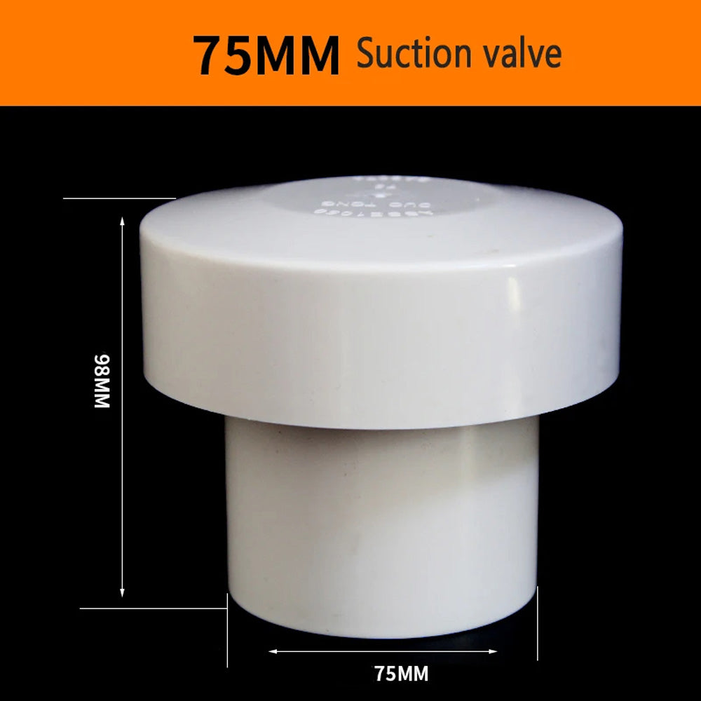 Valve de succion en PVC de haute qualité avec drainage, ventilation automatique et échange d'air 50 75 110 160 Capuchon de pluie multifonctionnel