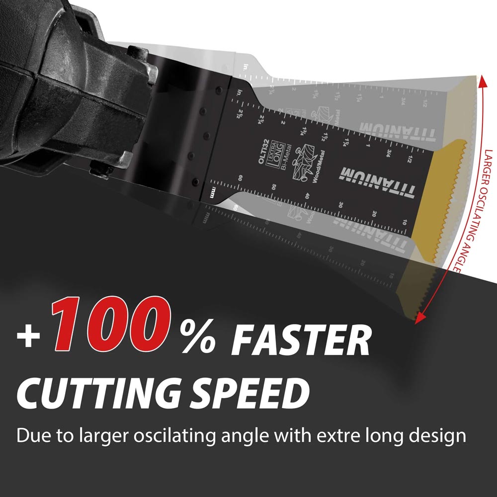 Extra-Long Reach Oscillating Saw Blade