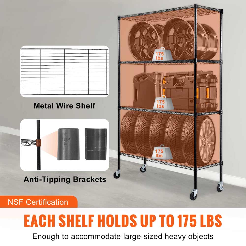 4 Layers Storage Shelf Ladder Shelving Stair High Shelf Unit Bookshelf For Kitchen Warehouse Commercial Space Racks