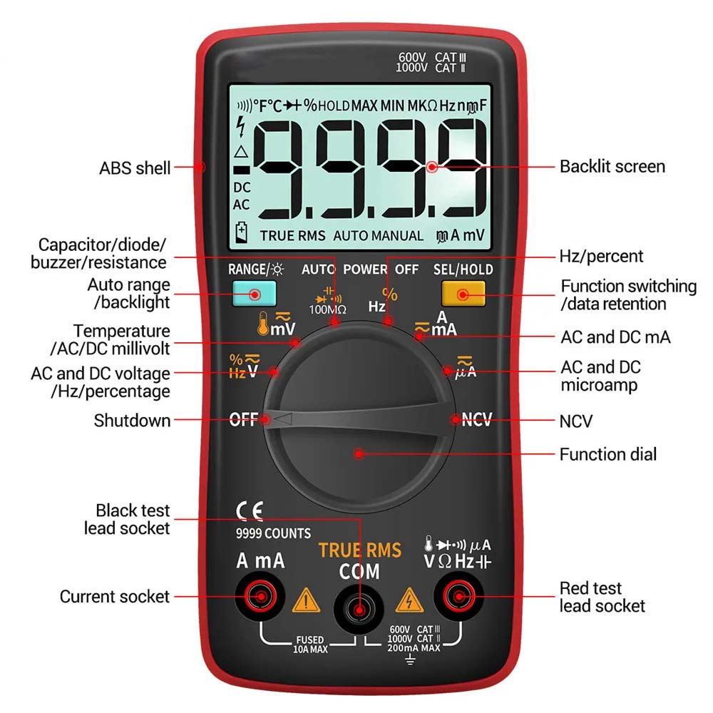 Mini Digital Multimeter