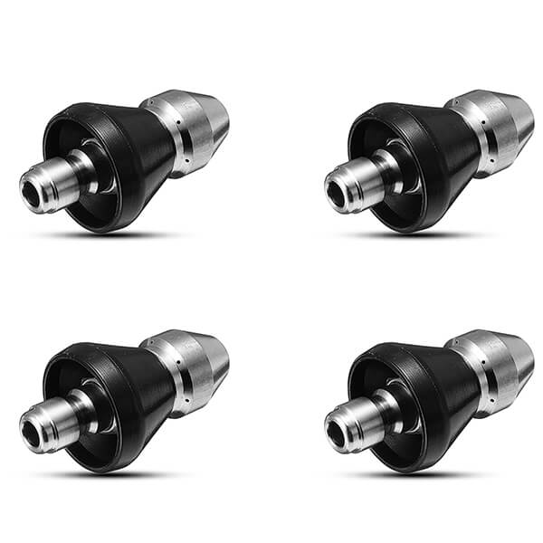 Buse de nettoyage d'égouts en acier inoxydable 5000PSI, haute pression, résistante à la Corrosion
