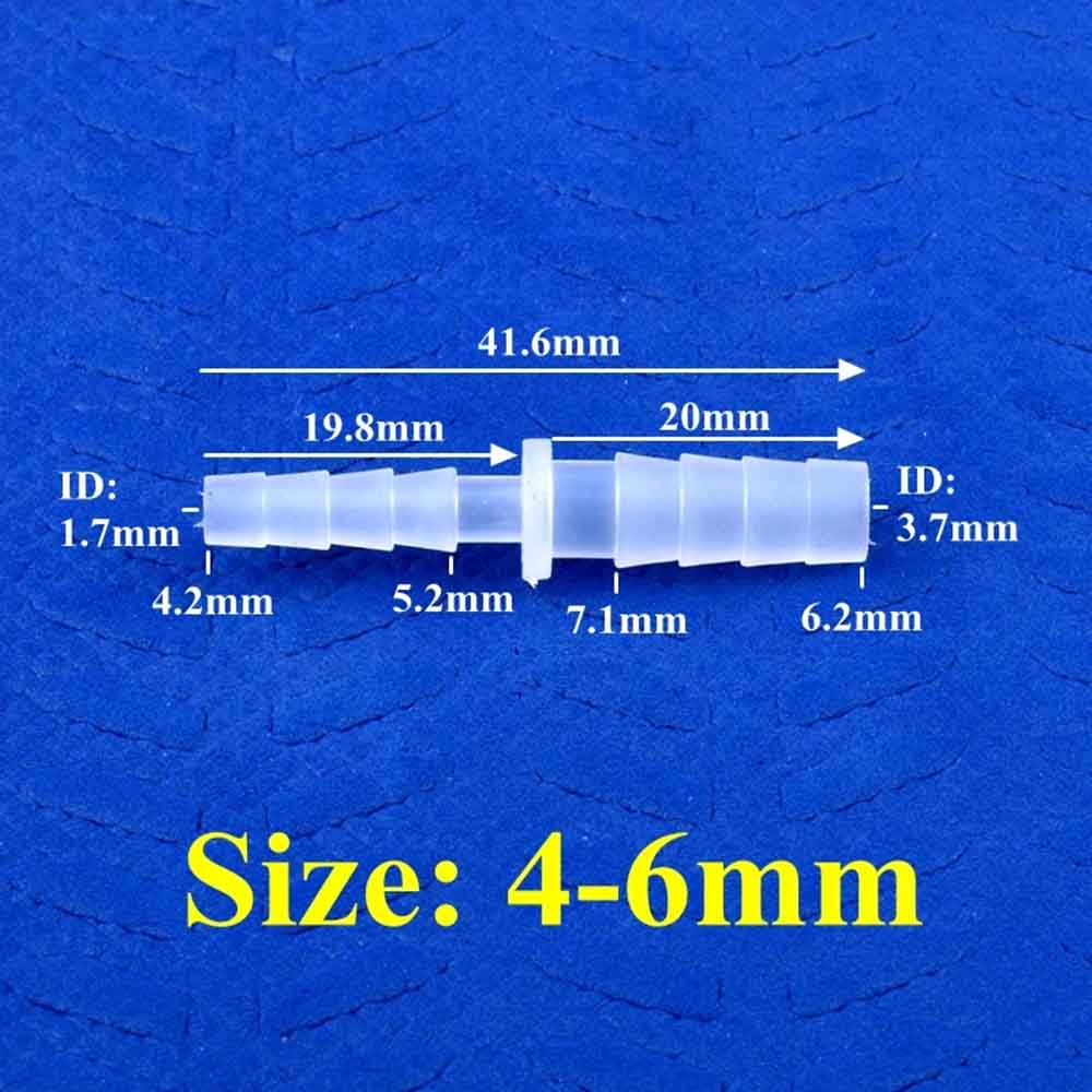20~50 pièces 6~12mm Connecteur droit égal en PP / Connecteur direct en plastique pour aquariums, systèmes d'irrigation de jardin et tuyaux d'arrosage