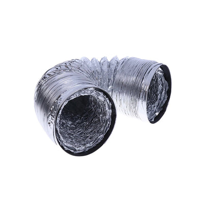 Flexible 4 Inch (100mm) Ventilator Pipe: PVC-Aluminum Tube for Air Ventilation, for Bathroom Exhaust Ducts in 1.5 Meter Lengths