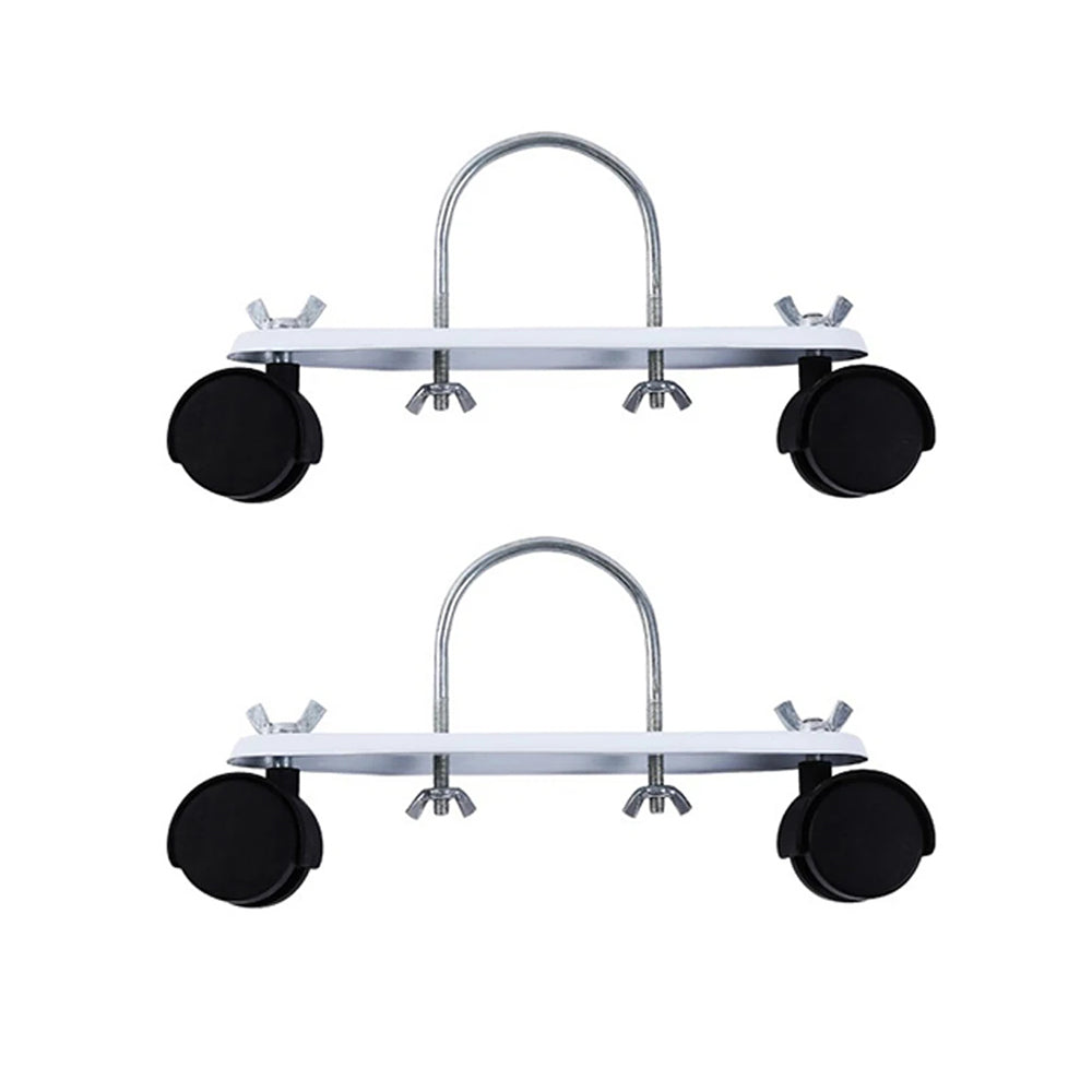 Juego de 2 soportes con ruedas para calentadores eléctricos: soporte de repuesto con ruedas universales para radiadores y calentadores llenos de aceite
