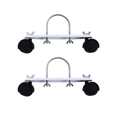 Ensemble de 2 supports à roulettes pour chauffage électrique : support de rechange avec roues universelles pour radiateurs et chauffages à huile