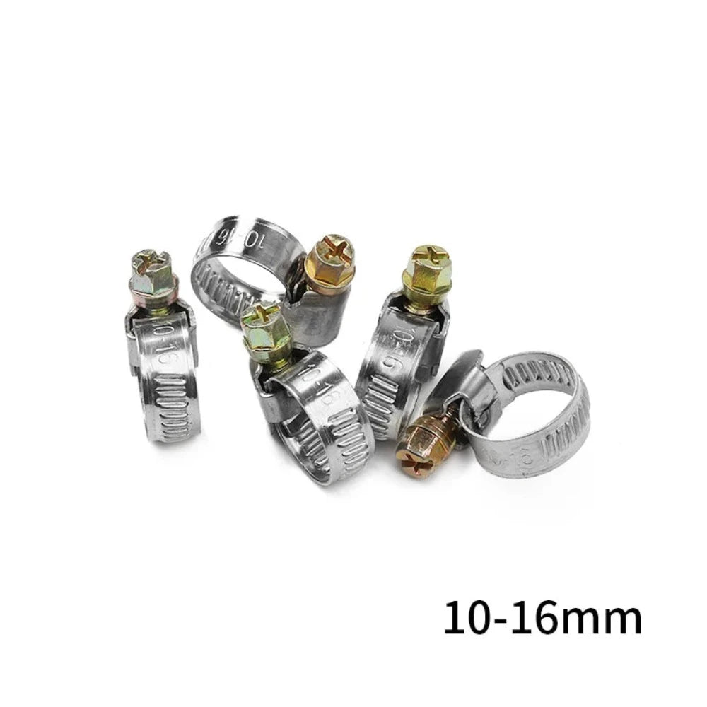 5/10pcs Clamps for Securing Hoses in Automotive, Motorcycle, Marine, Aquarium, Lawnmower/Professional Hose Clamps/Worm Drive Durable Anti-oxidation