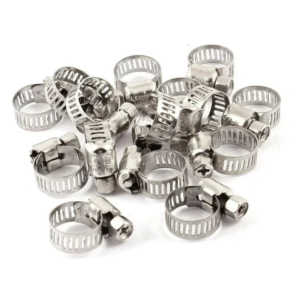 5/10pcs Clamps for Securing Hoses in Automotive, Motorcycle, Marine, Aquarium, Lawnmower/Professional Hose Clamps/Worm Drive Durable Anti-oxidation
