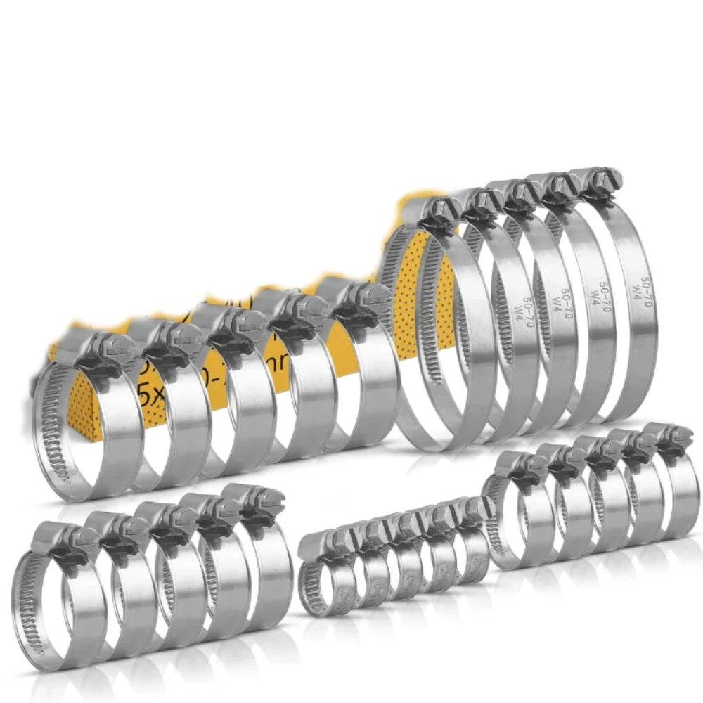 5/10pcs Clamps for Securing Hoses in Automotive, Motorcycle, Marine, Aquarium, Lawnmower/Professional Hose Clamps/Worm Drive Durable Anti-oxidation