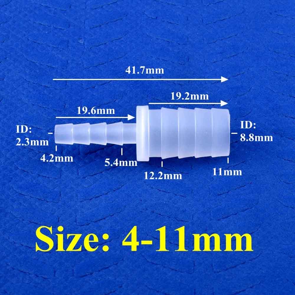 20~50 pièces 6~12mm Connecteur droit égal en PP / Connecteur direct en plastique pour aquariums, systèmes d'irrigation de jardin et tuyaux d'arrosage