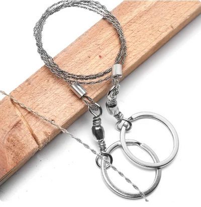 Sega a Filo in Acciaio Inossidabile - Seghetto a Mano per Sopravvivenza all'Aperto e Taglio del Legno