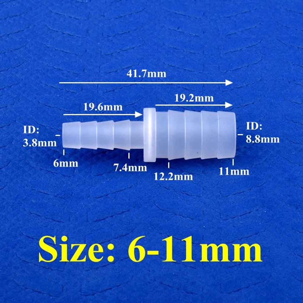 20~50 pièces 6~12mm Connecteur droit égal en PP / Connecteur direct en plastique pour aquariums, systèmes d'irrigation de jardin et tuyaux d'arrosage