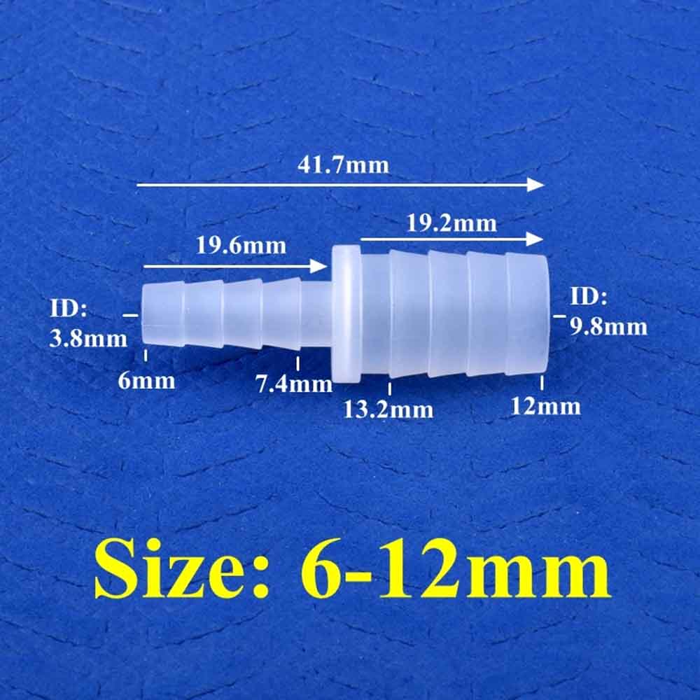 20~50 pièces 6~12mm Connecteur droit égal en PP / Connecteur direct en plastique pour aquariums, systèmes d'irrigation de jardin et tuyaux d'arrosage