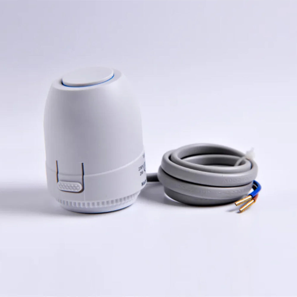 Vanne d'actionneur thermique électrique pour systèmes de chauffage par le sol NC AC 230V, compatible avec les collecteurs de chauffage par le sol et les thermostats