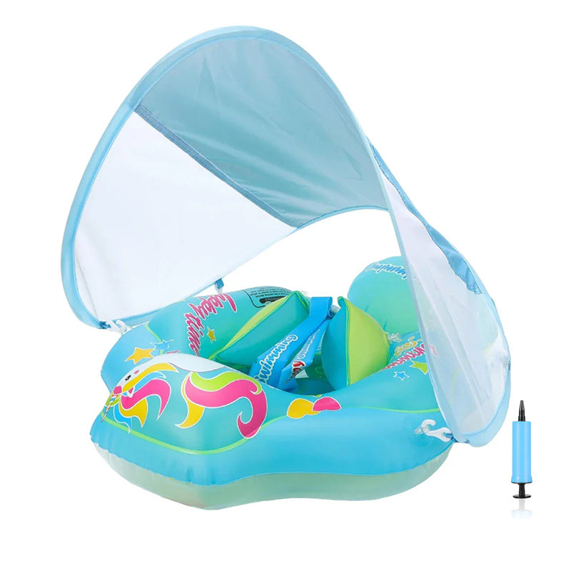 Inflatable Baby Swim Trainer with Canopy very Perfect for Pool and Bath Fun