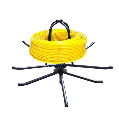 Distributeur de bobines de tuyaux pour chauffage au sol (max 175 kg, double roulement)