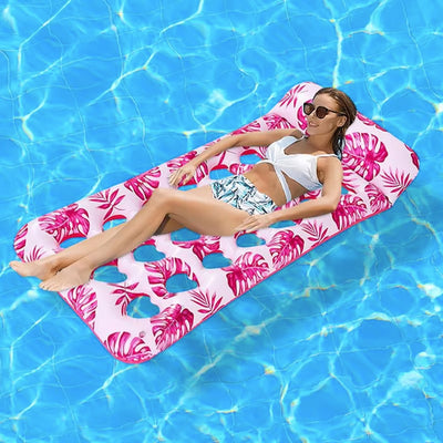 Hamac gonflable flottant pour piscine, grand matelas de natation pour adultes, coussin de repos pour plage, piscine, lac et sports nautiques d'été