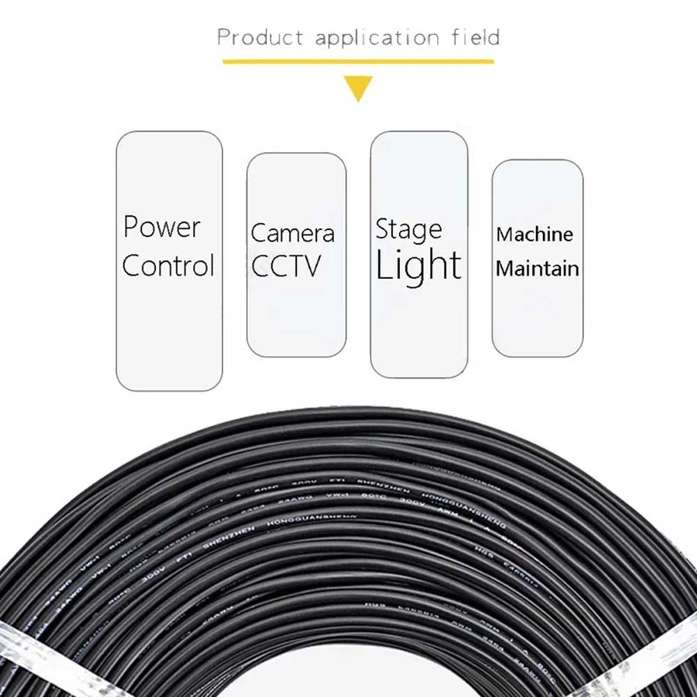 Cable de Altavoz Multicolor con Funda 2 3 4 5 6 7 8 9 10 Núcleo Cable de Audio Electrónico Para Tira LED Barra Altavoces Automotrices