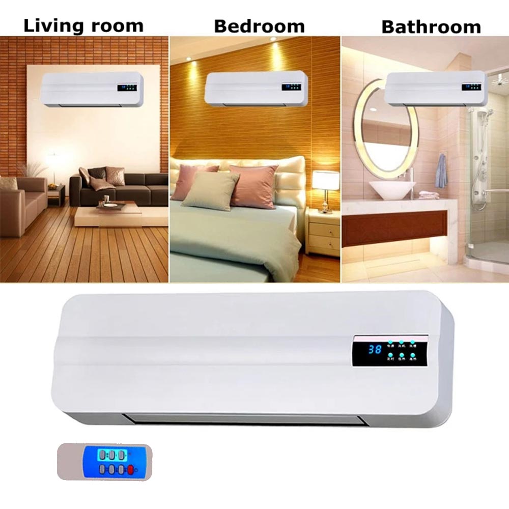 Chauffage mural télécommandé : Chauffage efficace pour pièces et salles de bains avec fonctionnalités d'économie d'énergie
