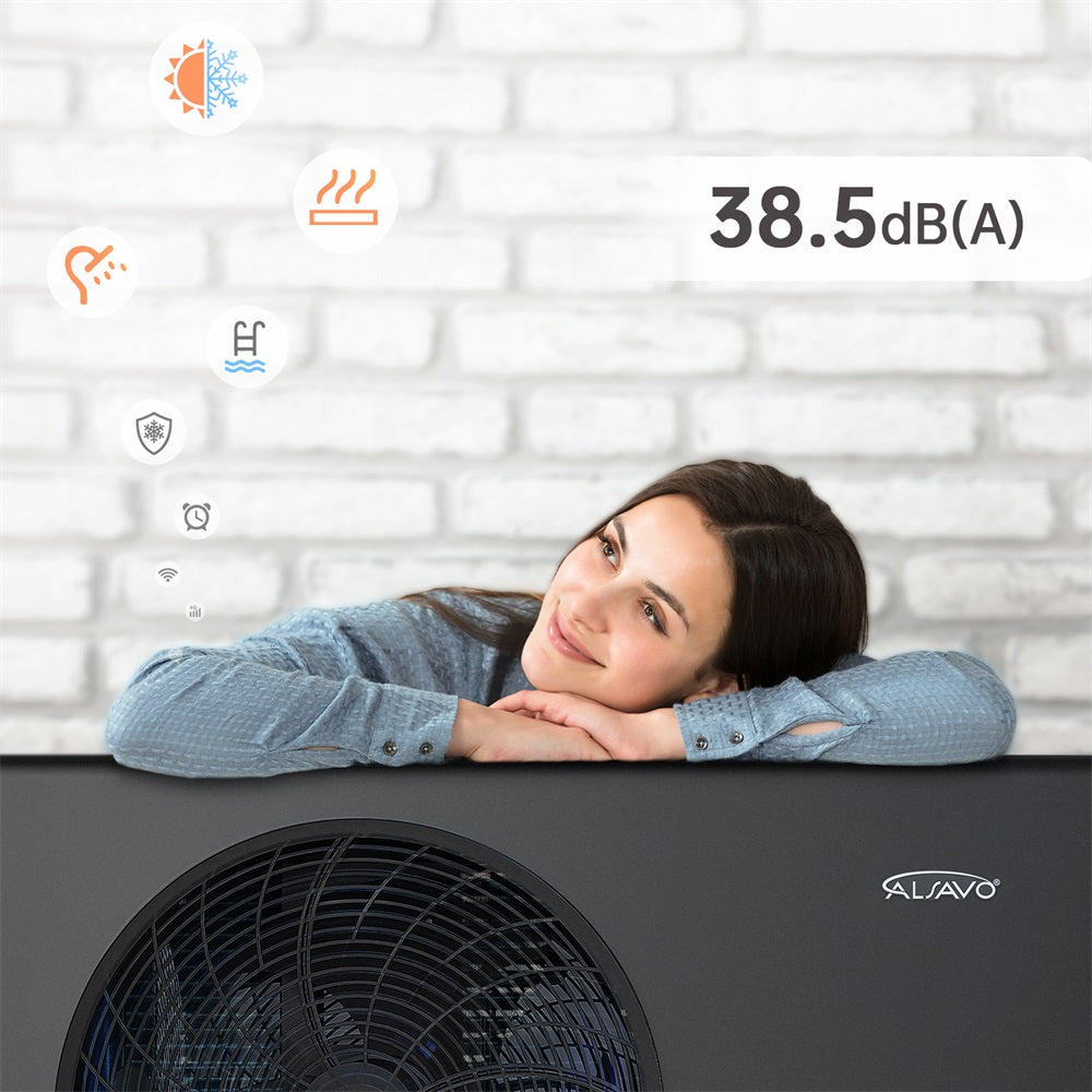 Bomba de Calor de Fuente de Aire Monobloque ALSAVO EVI 10kW~26kW - Ventiladores Sencillos/Dobles - Inverboost Multifuncional/agua caliente