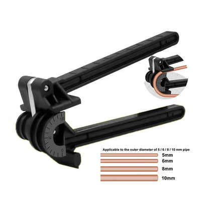 Piegatubi manuale in rame 4 in 1 Piegatubi manuale Tubo piegatore 180° 5/6/8/10mm tubo