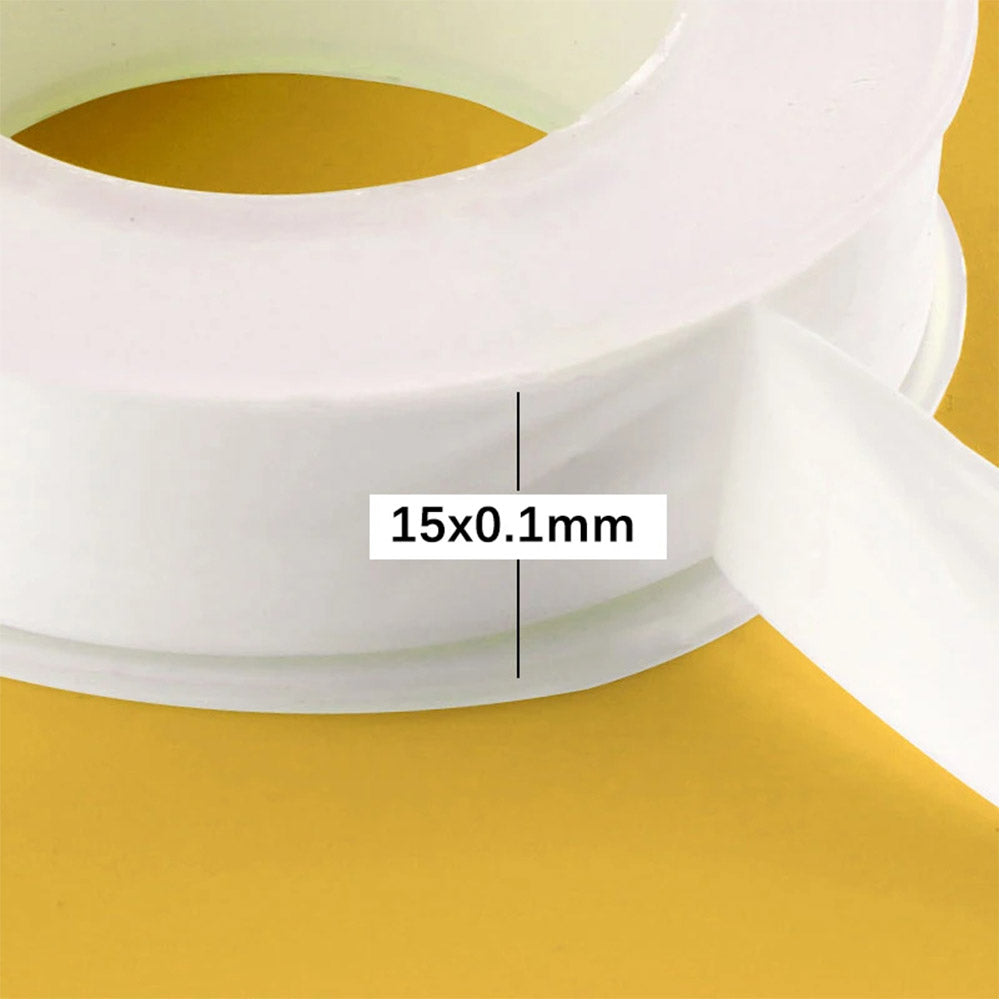 Rouleau de 20M de ruban d'étanchéité en PTFE : Bande sans huile pour l'étanchéité des tuyaux d'eau dans les applications de plomberie