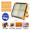 Portable Rechargeable Solar Flood Light: Outdoor LED Spotlight for Construction Projects and Floodlighting
