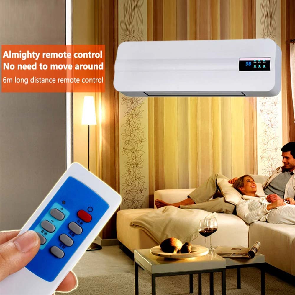 Chauffage mural télécommandé : Chauffage efficace pour pièces et salles de bains avec fonctionnalités d'économie d'énergie