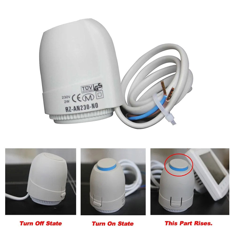 Thermostat intelligent WIFI 3A pour système de chauffage par le sol à eau avec hub de câblage central, actionneurs pour intégration de chaudière à gaz