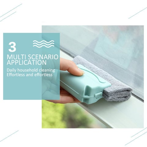 Magic Window Groove Cleaning Brush - Detachable Tool for Doors, Windows, and Gaps