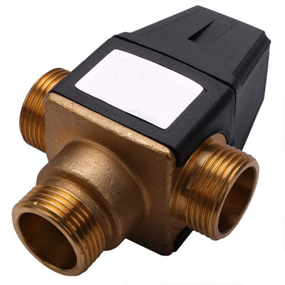 3 Way Mixing valve 3 Way Thermostatic Mixing Valve External Thread Brass for Solar Water Heater