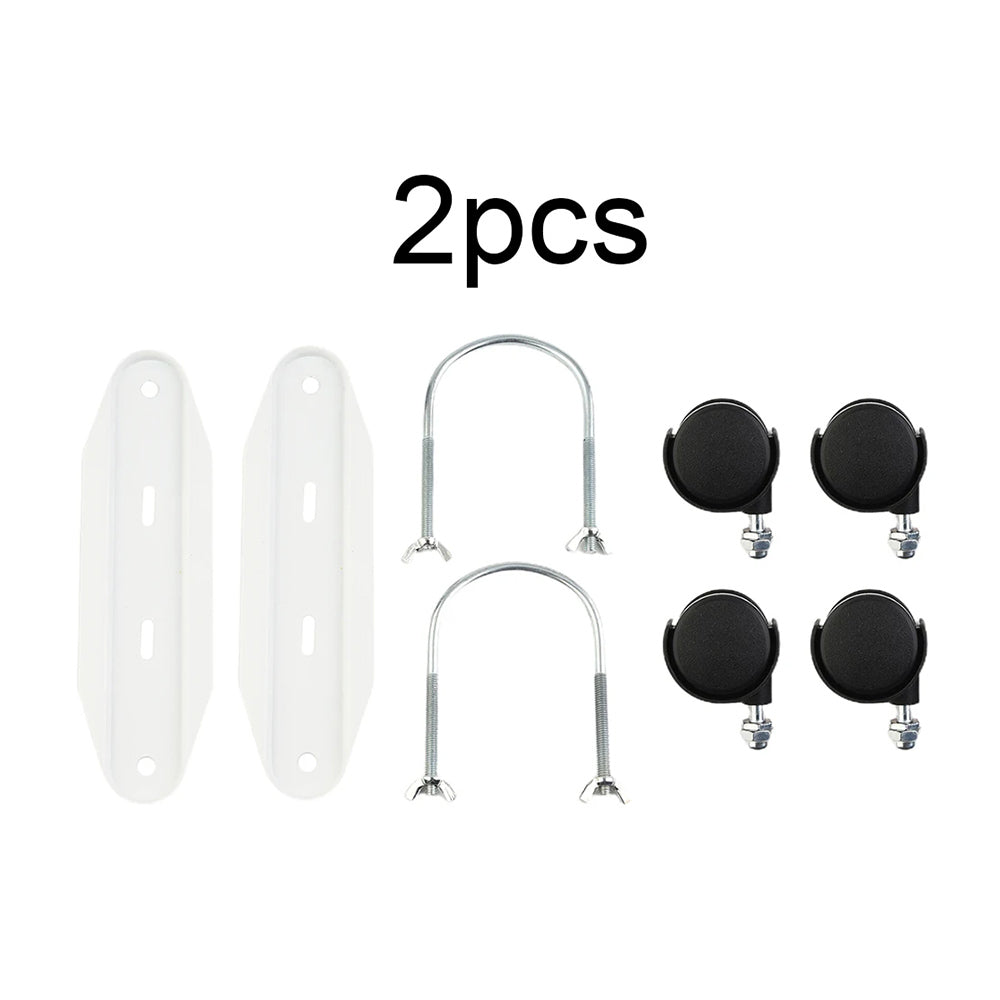 Juego de 2 soportes con ruedas para calentadores eléctricos: soporte de repuesto con ruedas universales para radiadores y calentadores llenos de aceite