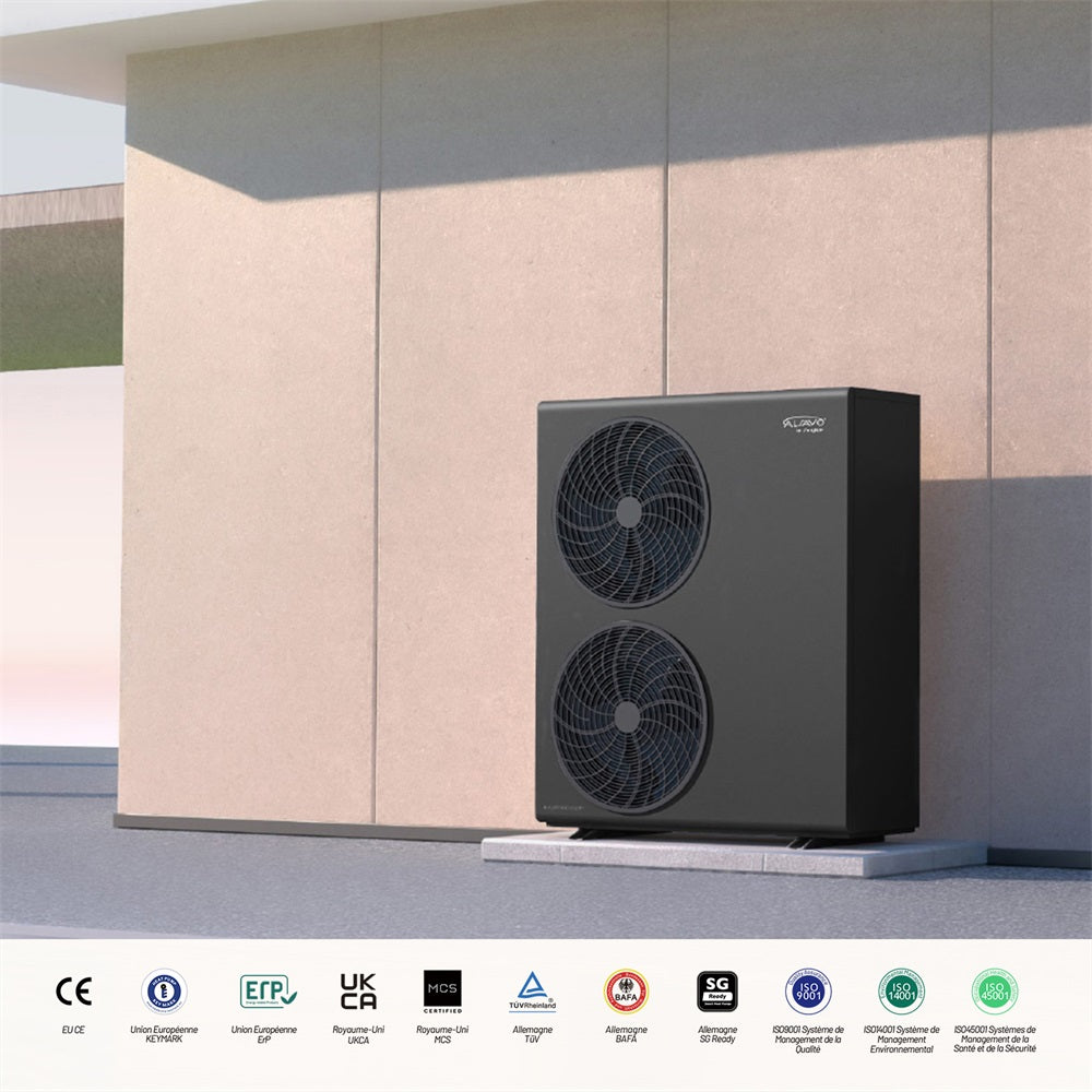 Pompe à chaleur air-eau ALSAVO evi 26 kW 3T monobloc - Double ventilateurs - Inverboost Multifonctionnel/eau chaude