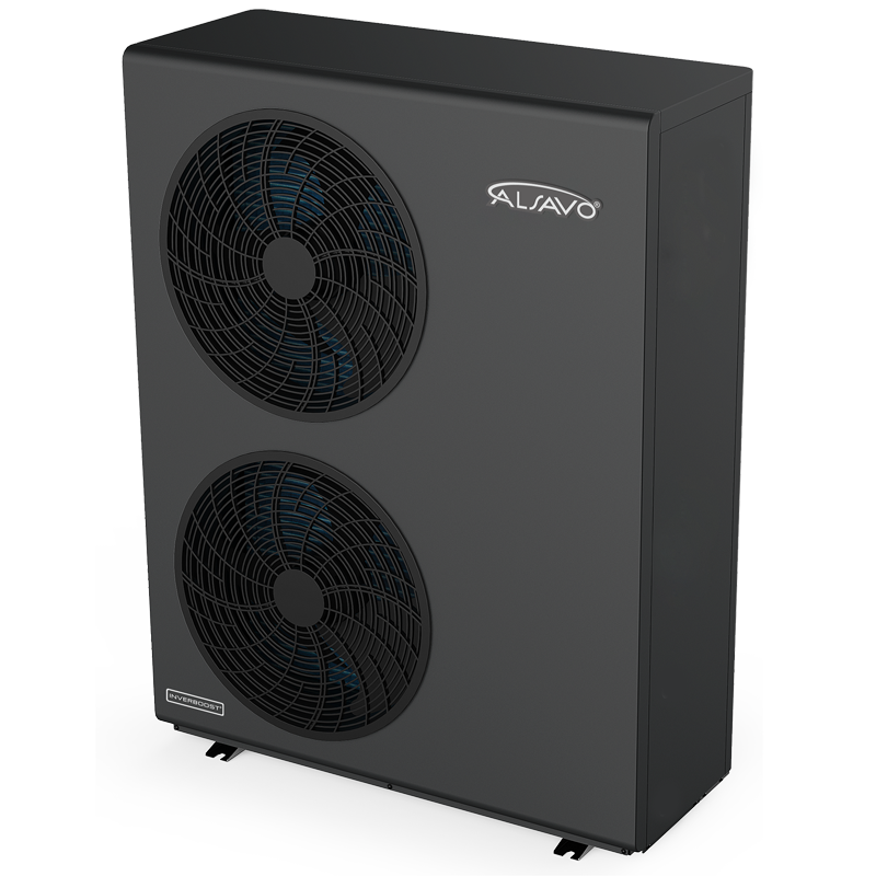 ALSAVO R290 7kW~16kW Air Source Heat Pump Monoblock - Single/Double Fans - Inverboost Multifunctional ASHP hot water