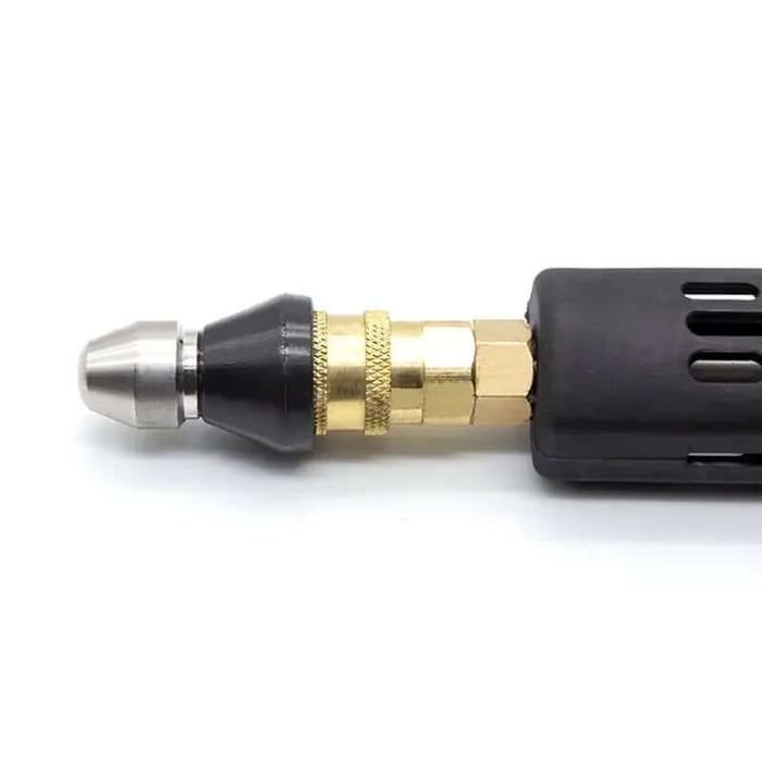 Buse de nettoyage d'égouts en acier inoxydable 5000PSI, haute pression, résistante à la Corrosion
