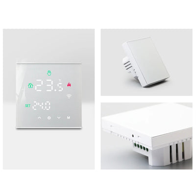 Termostato WIFI Intelligente 3A Sistema di Controllo del Riscaldamento a Pavimento ad Acqua con Hub di Cablaggio Centrale, Attuatori per Integrazione Caldaia a Gas