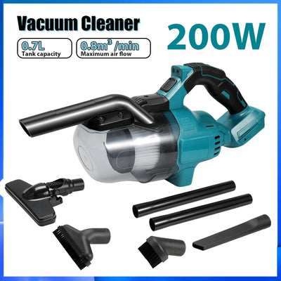 200W 20V Cordless Vacuum 2000pa Industrial Construction Dry Household Hand Vacuum cleaner Rechargeable Lithium Power Tools