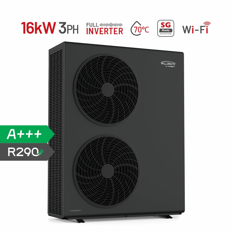 ALSAVO R290 7kW~16kW powietrzna pompa ciepła Monoblok - pojedyncze/podwójne wentylatory - Inverboost wielofunkcyjna pompa ciepła ASHP ciepła woda