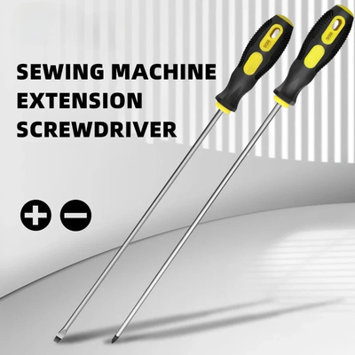 Special Extended Magnetic Screwdriver with Rubber Handle