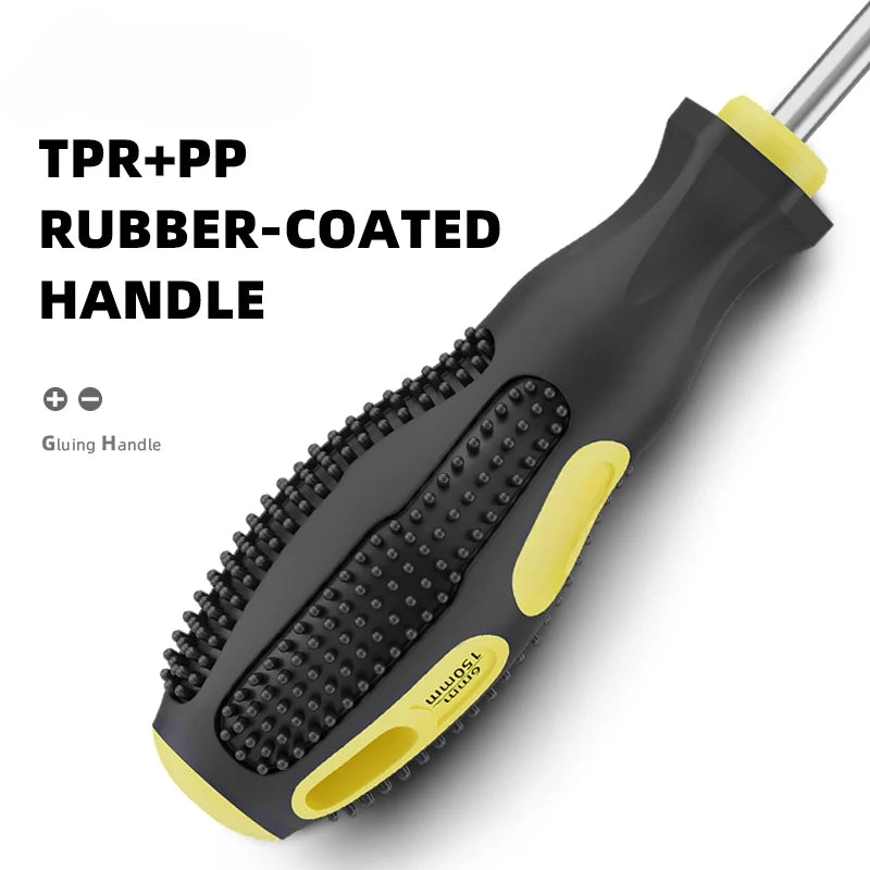Special Extended Magnetic Screwdriver with Rubber Handle