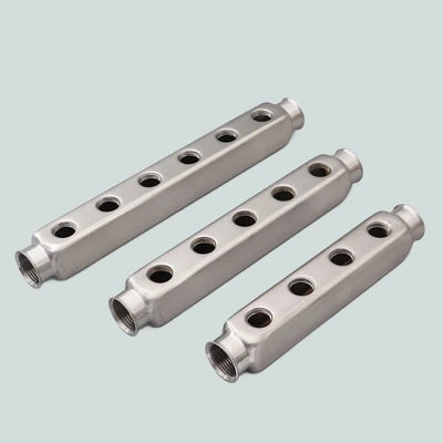 Collecteur de chauffage par le sol en acier inoxydable (2-12 voies, 50 mm)