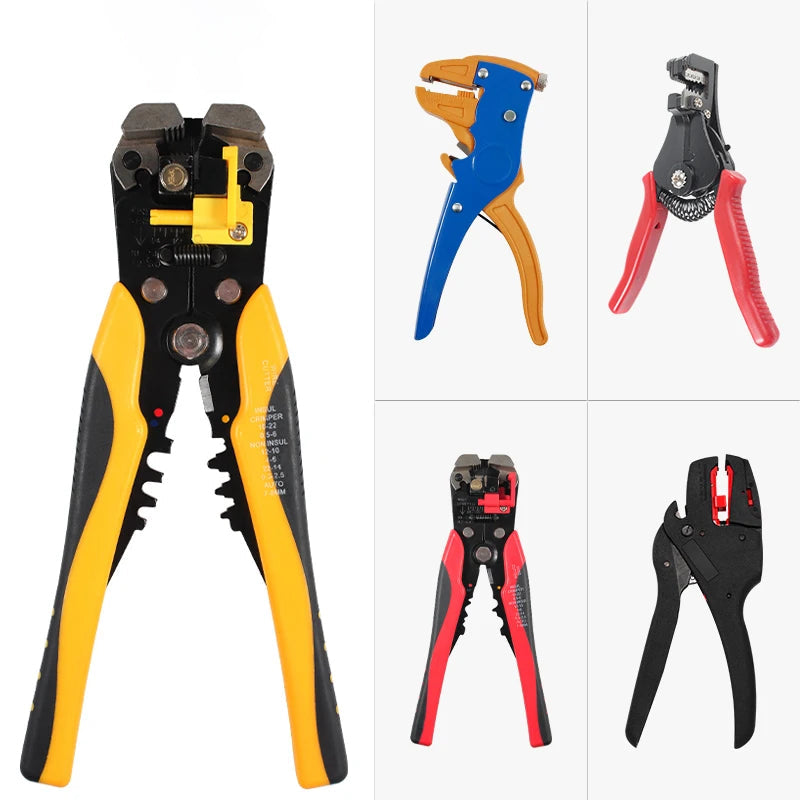 Pelacables y Cortacables Autoajustable - Alicates de Crimpado Multiherramienta