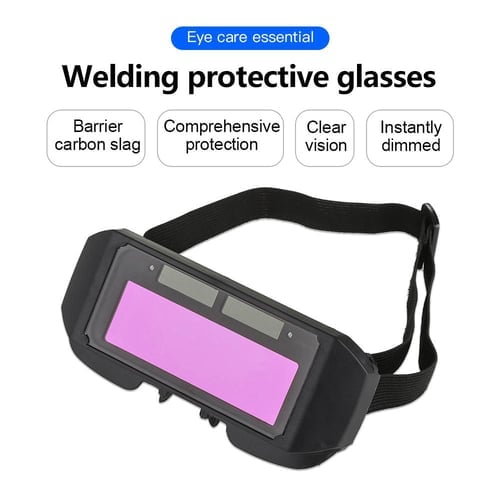 Lunettes de soudage à gradation automatique - Lunettes de protection anti-yeux à obscurcissement automatique pour masques
