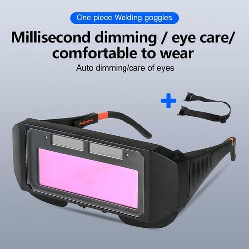 Lunettes de soudage à gradation automatique - Lunettes de protection anti-yeux à obscurcissement automatique pour masques