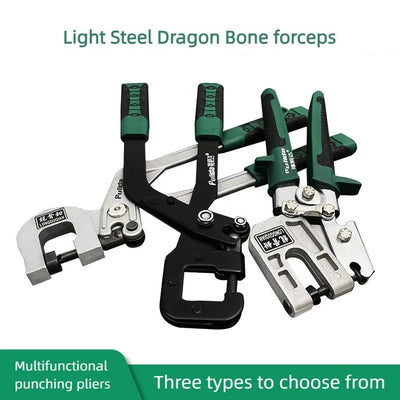 Pinza per montanti in lega di alluminio – Pinza a doppia mano per perforazione di cartongesso per fissaggio a soffitto e chiglia