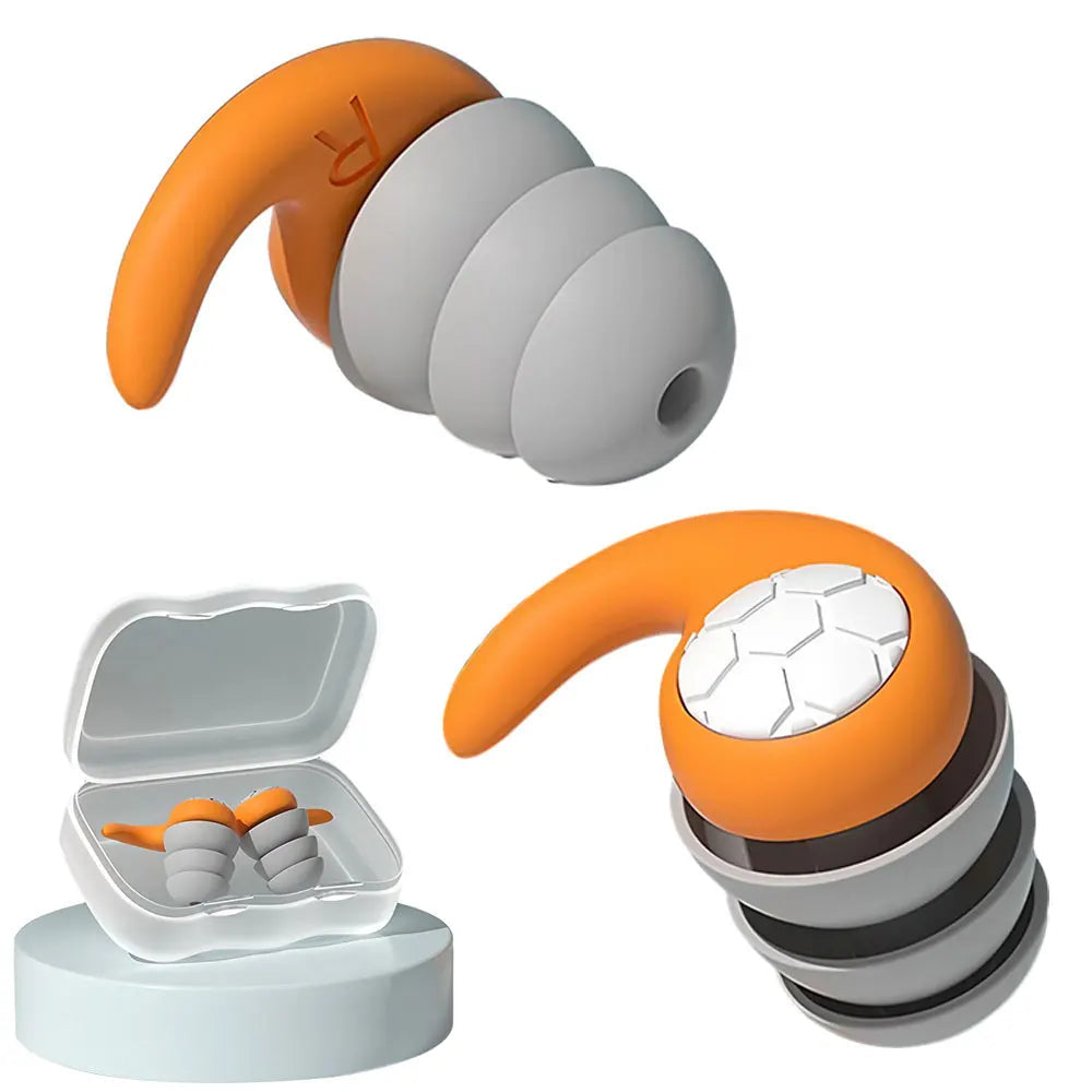 Bouchons d'oreilles antibruit en Silicone à Triple couche, adaptés au sommeil et à la natation, création de filtre anti-bruit étanche