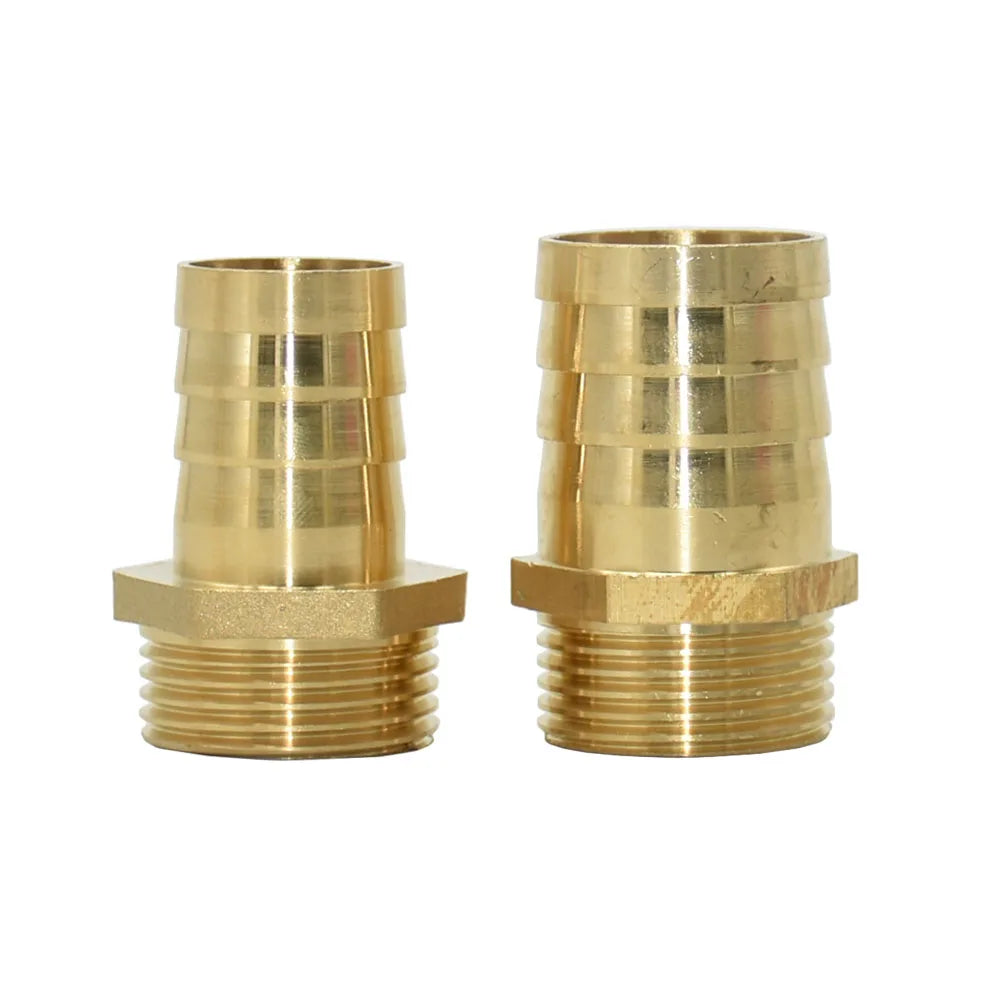1" Raccord mâle fileté en laiton vers embout cannelé pour tuyau : raccords pour tuyaux de 16/19/25/32mm