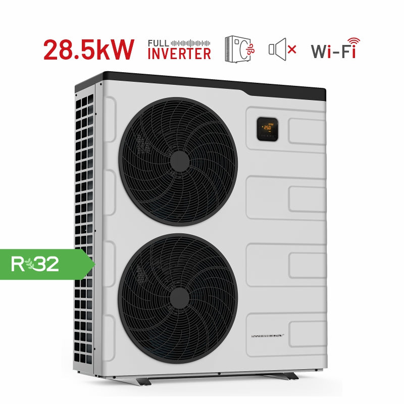 Zealux 7.5kW~28.5kW INVERBOOST Elite Pool Heat Pump - Single/Double Fans