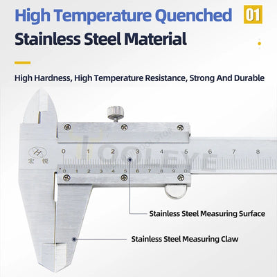 Professional Metal Vernier Caliper: Precision Measuring Tool